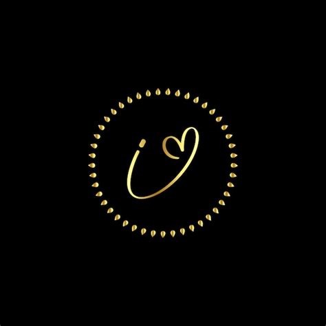 Logotipo inicial casamento moda joias boutique botânico floral