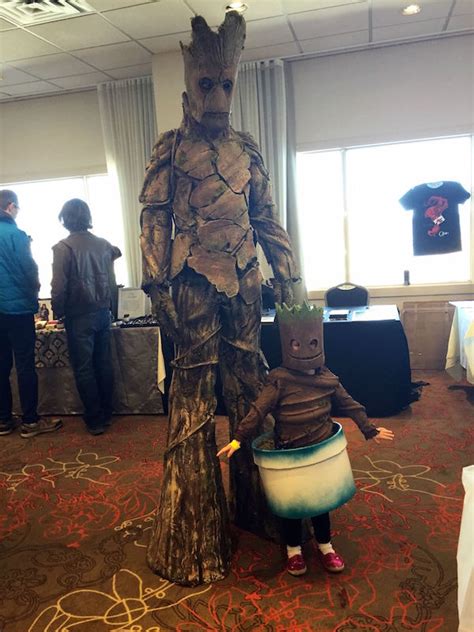 Daddy Groot and Baby Groot Cosplay — GeekTyrant