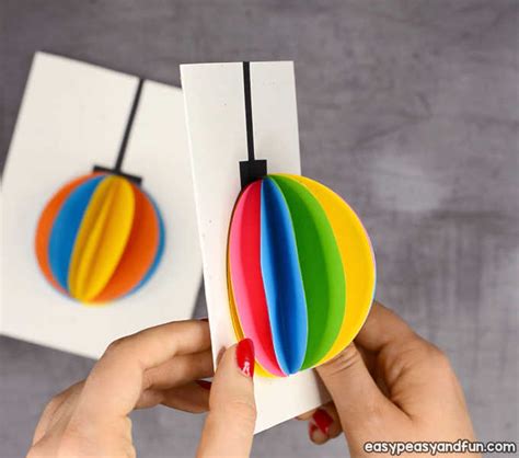 Diy 3d Paper Ornament Christmas Card Idea Easy Peasy And Fun