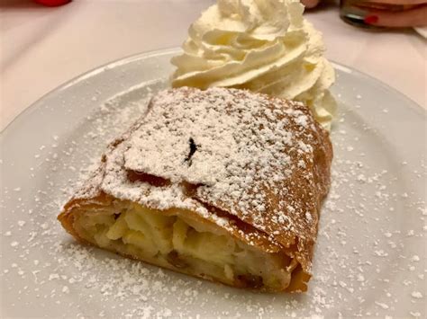 Authentic Traditional Apple Strudel Apfelstrudel In Vienna Austria