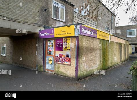 Shabby Corner Shop Corby England Stock Photo Alamy