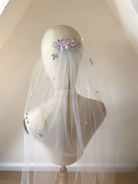 Appliqué Veil Can Match Perfectly With A Blush Pink Wedding Veil Uklisting