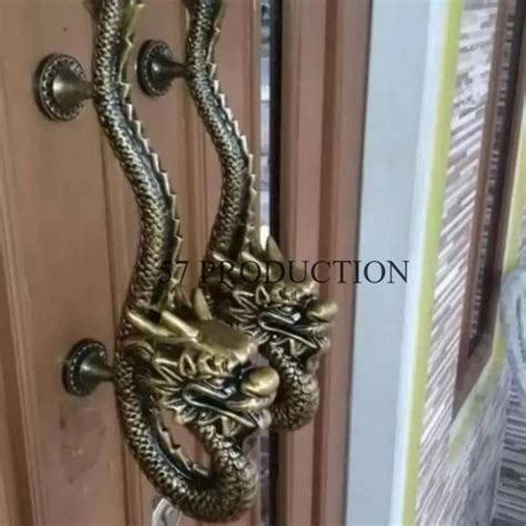 Promo Tarikan Pintu Rumah Kuningan Antik NAGA Handle Antique Bali