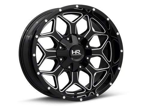 Hardrock Offroad Silverado Indestructible Gloss Black Milled Lug