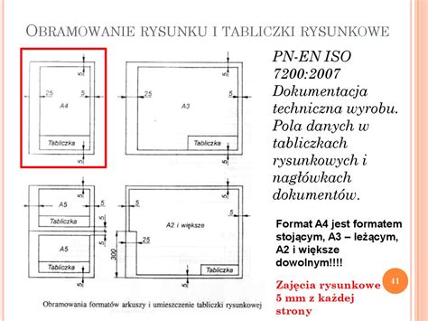 Rysunek Obraz Rysunek Techniczny Z Tabela