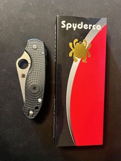 Spyderco Para 3 Lightweight Black Frn Stainless Blade 716104013135