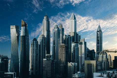modern skyscrapers   city skyline  dusk hd wallpaper rare gallery