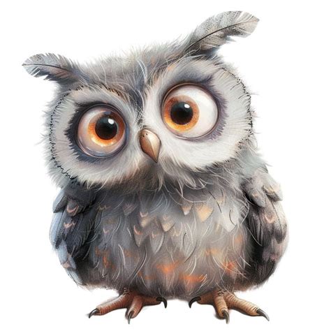 Cute Fluffy Owls Clipart Bundle 16 High Quality  Craft Art Card