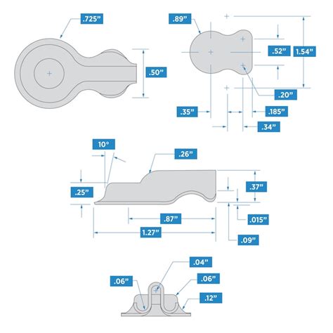 National Hardware 4 Pack 125 In Gray Double Wing Clip N236 033 At