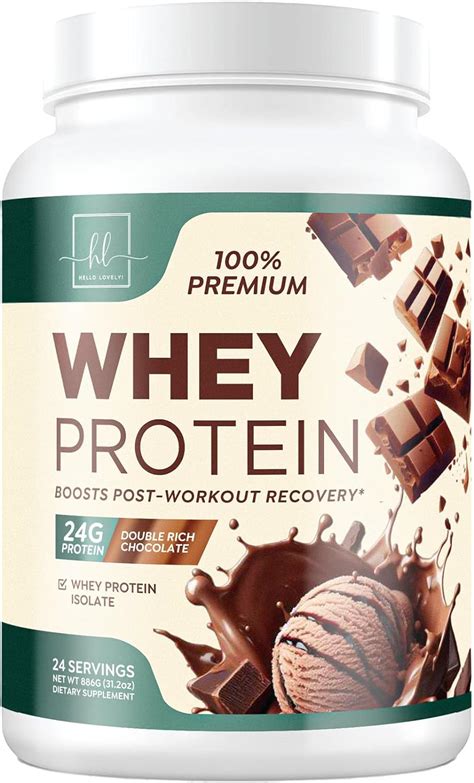 Amazon.com: 100% Whey Protein Powder, Rich Double Chocolate Whey ...