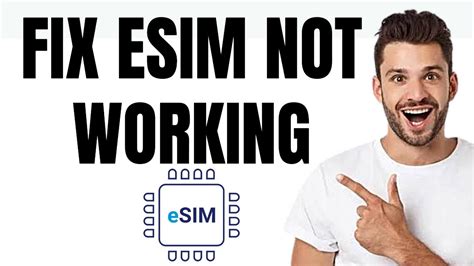 How To Fix Esim Not Working Easy Fix Youtube