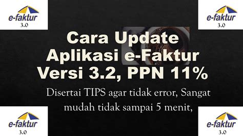 Cara Update Aplikasi E Faktur Ke Versi 3 2