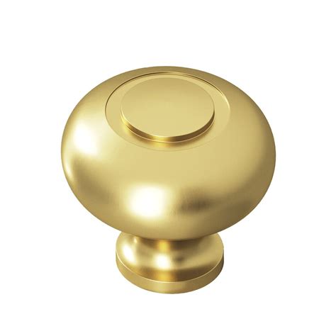 Knobs Collection 1 1 2 Knob In Matte Satin Brass By Colonial Bronze 1930 M4 Myknobs