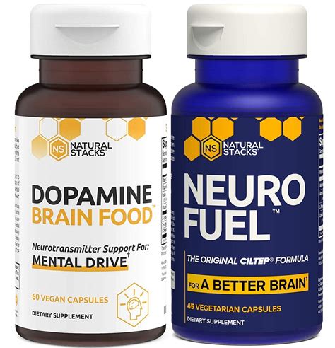 Buy Natural Stacks Bundle Neurofuel Brain Supplement 45ct And Dopamine Brain Food 60ct