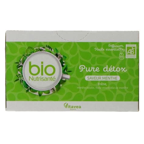 Nutrisanté Infusion Pure Detox bio Tisane de plantes détoxifiantes