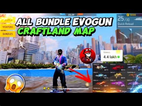 Free Fire All Evo Gun Bundle Emot Craftland Map Code All Evo Gun