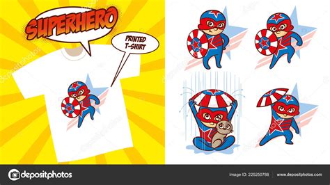 Personaje de superhéroe Superhéroes Set Diseño de ilustración vectorial