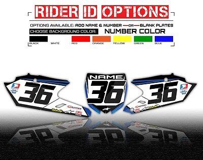 2018 2019 YZ 65 NUMBER PLATE GRAPHICS KIT YZ65 YAMAHA MOTOCROSS DIRT