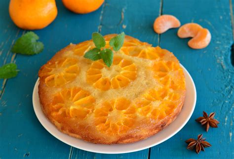 Gateau renversé aux mandarines un dessert très gourmand à faire en saison