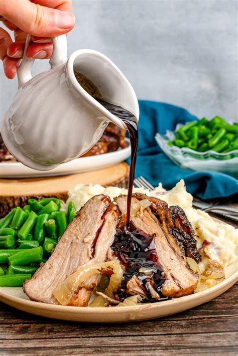 Slow Cooker Balsamic Brown Sugar Glazed Pork Roast A Southern Soul