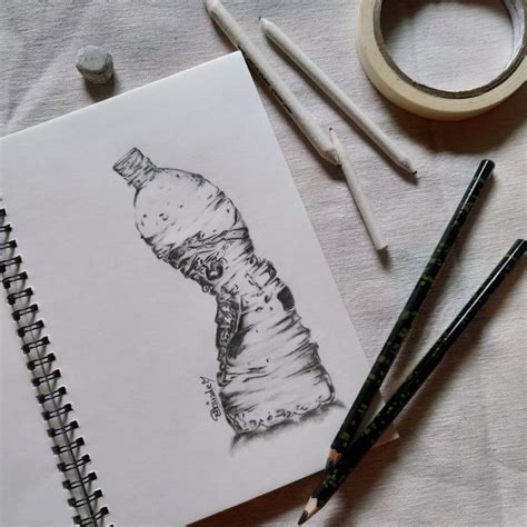 Bottle drawing relastic | Bottle drawing, Drawings, Sketches