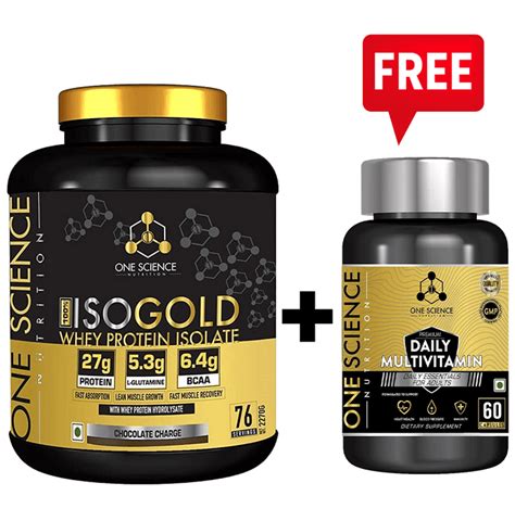 Buy One Science Iso Gold Whey Protein Isolate 5 Lbs Free One Science