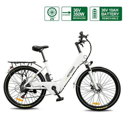 Best Adult Electric Bike Hidden Battery 36v350w A6ah26 Hotebike