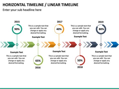 Horizontal Timeline PowerPoint Template | SketchBubble