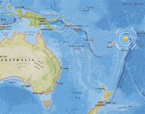 G Ney Pasifik Okyanusu Nda Deprem