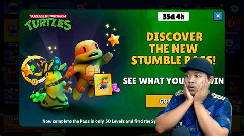 Open New Stumble Pass Ninja Turtles Live Stumble Guys Asia Youtube