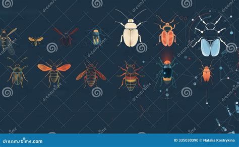 Insect Identification Chart Stock Photo Image Of Information