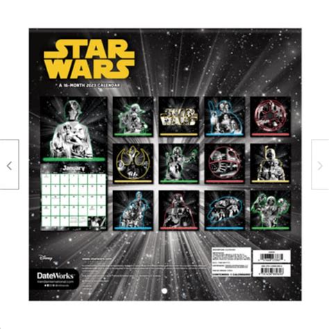 Trends International Star Wars Saga Wall Calendar Etsy