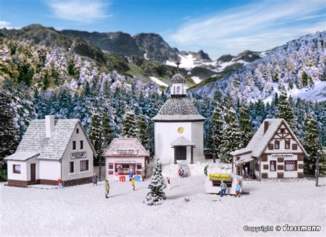 N Weihnachtsdorf Mit Beleuchtung Funktionsbausatz