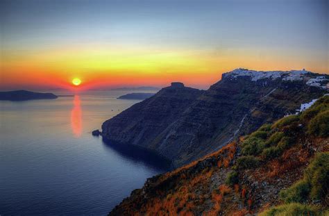 Santorini Sunset Photograph by Aaron Geddes Photography | Fine Art America