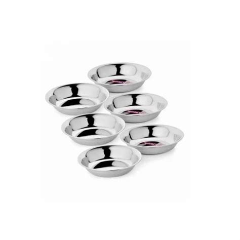 Vardhman Silver SS Pudding Plate At Rs 170 Set In New Delhi ID