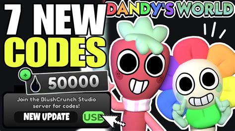 NEW UPDATE ROBLOX DANDYS WORLD CODES 2024 DANDY S WORLD CODES