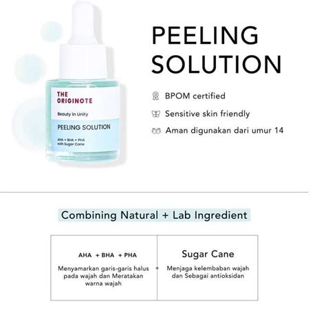 Jual The Originote Peeling Solution Ml Serum Eksfoliasi Di Seller