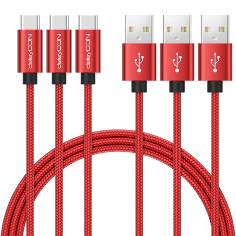 Deleycon X M Nylon Usb C Kabel Ladekabel Datenkabel Usb Typ C