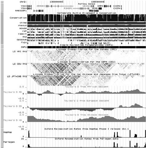 The UCSC Genome Browser The Lactase LCT Gene Locus Is Visualized