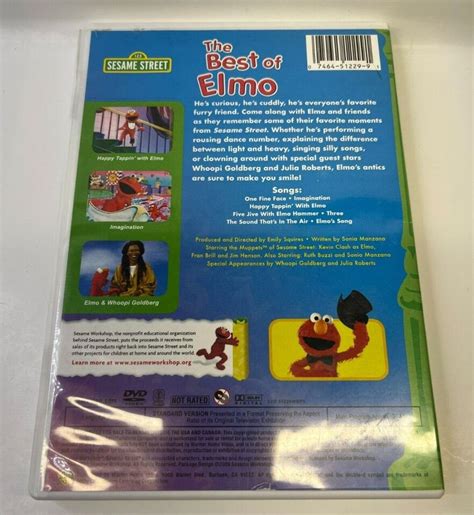 Sesame Street The Best Of Elmo Kids Dvd Video 1994 Warner Bros Like