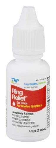 Trp Homeopathic Ear Drops Ring Relief For Tinnitus Symptoms Natural 0