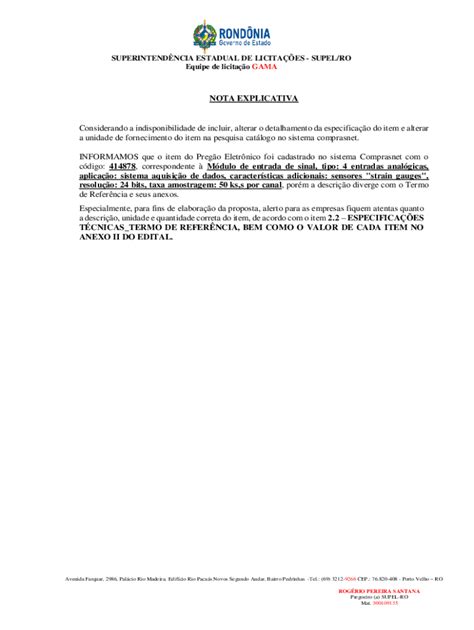 Preenchível Disponível SUPEL AVISO DE ADIAMENTO DE LICITAO PR Fax Email