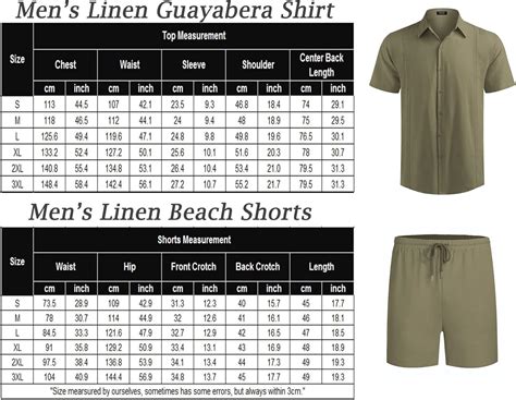 Buy Coofandy Men Piece Linen Set Beach Guayabera Outfit Button Down