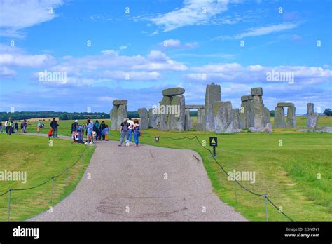 View Of Stonehenge Legendary Neolithic Monument Made Using Stones