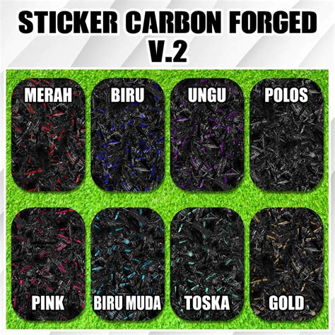 Jual V2 Sticker Carbon Forged Stiker Motor Shopee Indonesia