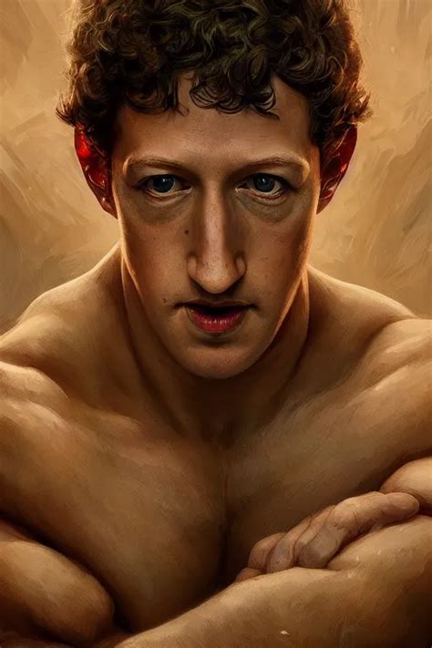 Portrait Of Mark Zuckerberg As A Hulking Herculean Stable Diffusion