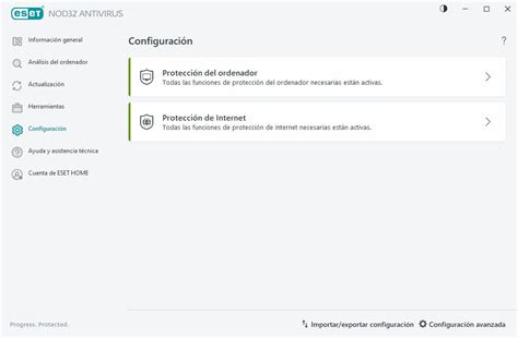 Configuración ESET NOD32 Antivirus 17 Ayuda en línea de ESET