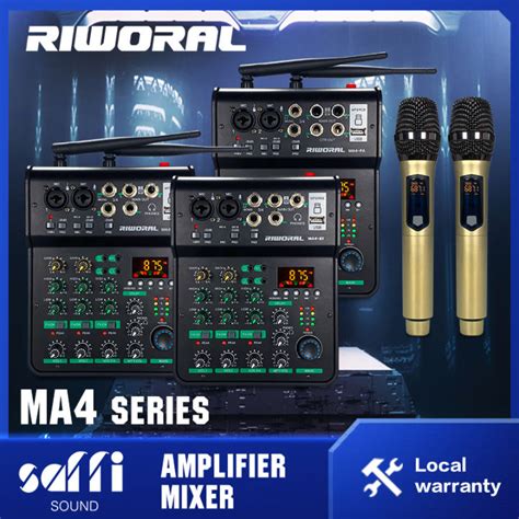 SAFFI SOUND RIWORAL MA4 4 Channel Audio Mixer System For Amplifier With