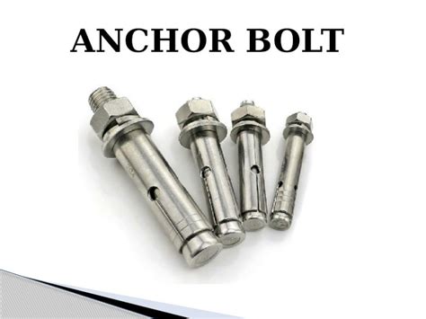 Pptx Anchor Bolt Dokumentips