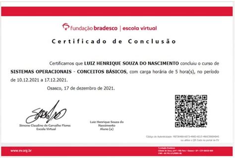 Certificado De Sistemas Operacionais PPT